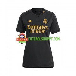 Camisola Mulher Real Madrid Terceiro Equipamento 2023-2024 Manga Curta