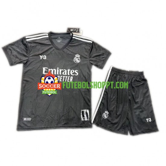 Camisola Júnior Real Madrid Y-3 Quarto Equipamento 2021-2022 Manga Curta