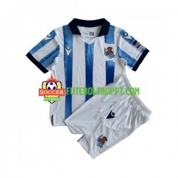 Camisola Júnior Real Sociedad Principais Equipamento 2023-2024 Manga Curta