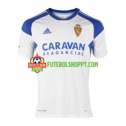Camisola Homem Real Zaragoza Principais Equipamento 2022-2023 Manga Curta