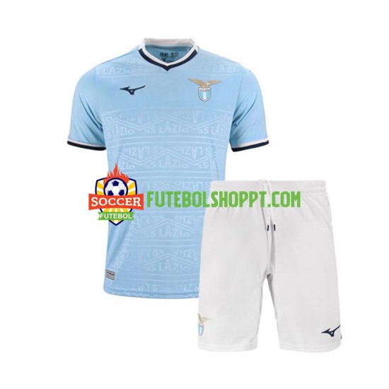 Camisola Júnior SS Lazio Principais Equipamento 2024-2025 Manga Curta