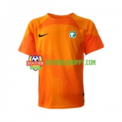 Camisola Homem Arábia Saudita Guarda-redes Alternativa Equipamento Copa do Mundo 2022 Manga Curta