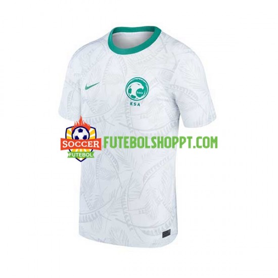 Camisola Homem Arábia Saudita Principais Equipamento Mundial 2022 Manga Curta