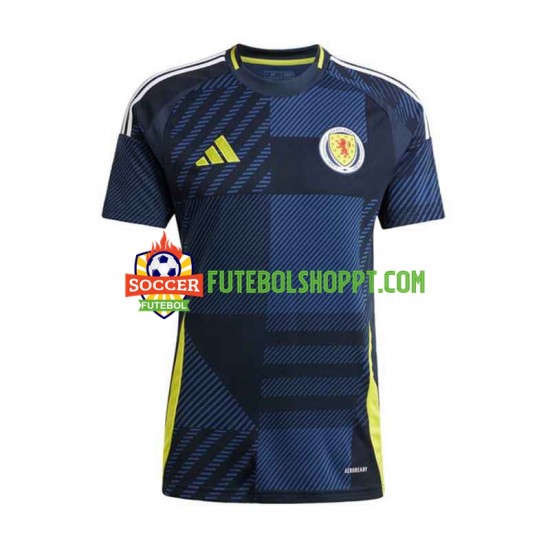 Camisola Homem Escócia Principais Equipamento Euro 2024 Manga Curta
