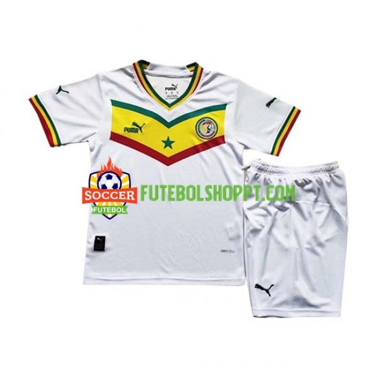 Camisola Júnior Senegal Principais Equipamento Mundial 2022 Manga Curta