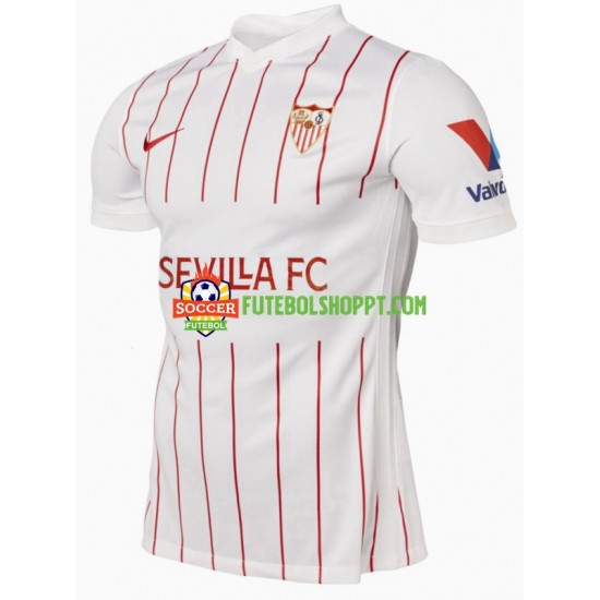 Camisola Homem Sevilla FC Principais Equipamento 2021-2022 Manga Curta