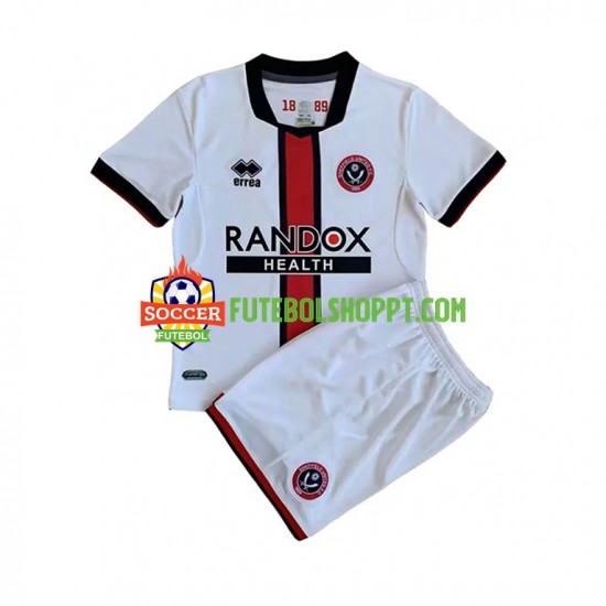 Camisola Júnior Sheffield United Alternativa Equipamento 2022-2023 Manga Curta