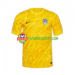 Camisola Homem Eslovénia Guarda-redes Principais Equipamento Euro 2024 Manga Curta
