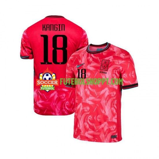 Camisola Homem Coreia do Sul KANGIN 18 Principais Equipamento 2024 Manga Curta