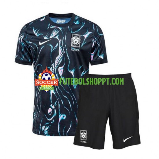 Camisola Júnior Coreia do Sul Alternativa Equipamento 2024 Manga Curta