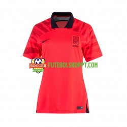 Camisola Mulher Coreia do Sul Principais Equipamento Mundial 2022 Manga Curta