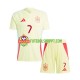 Camisola Júnior Espanha Alvaro Morata 7 Alternativa Equipamento Euro 2024 Manga Curta