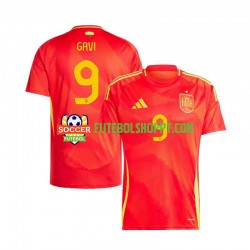 Camisola Homem Espanha Gavi 9 Principais Equipamento Euro 2024 Manga Curta