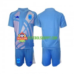 Camisola Júnior Espanha Guarda-redes Principais Equipamento Euro 2024 Manga Curta