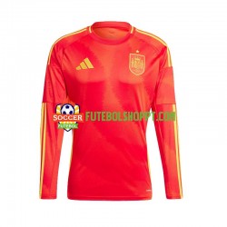 Camisola Homem Espanha Principais Equipamento Euro 2024 Manga Comprida