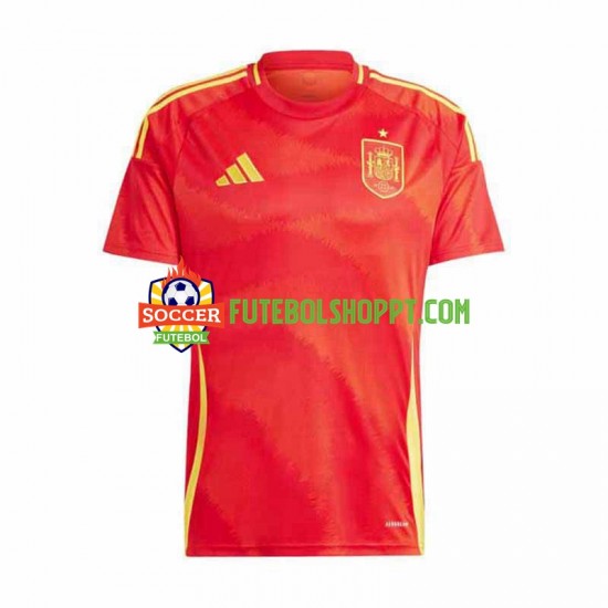 Camisola Homem Espanha Principais Equipamento Euro 2024 Manga Curta