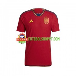 Camisola Homem Espanha Principais Equipamento Mundial 2022 Manga Curta
