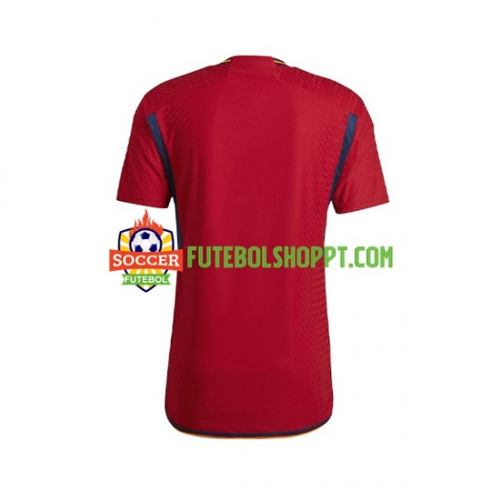 Camisola Homem Espanha Principais Equipamento Mundial 2022 Manga Curta
