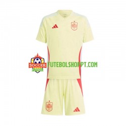 Camisola Júnior Espanha Alternativa Equipamento Euro 2024 Manga Curta
