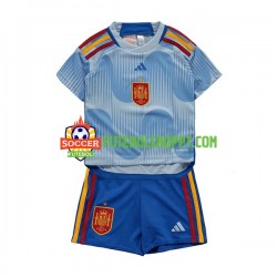 Camisola Júnior Espanha Alternativa Equipamento Mundial 2022 Manga Curta
