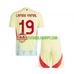Camisola Júnior Espanha Lamine Yamal 19 Alternativa Equipamento Euro 2024 Manga Curta