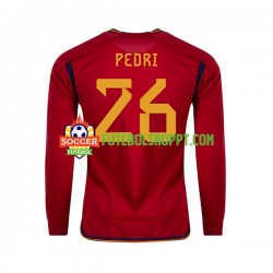 Camisola Homem Espanha PEDRI 26 Principais Equipamento Copa do Mundo 2022 Manga Comprida