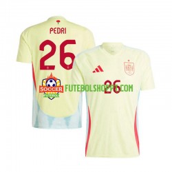 Camisola Homem Espanha Pedri 26 Alternativa Equipamento Euro 2024 Manga Curta