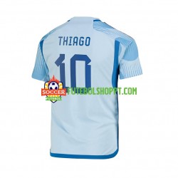 Camisola Homem Espanha Thiago 10 Alternativa Equipamento Mundial 2022 Manga Curta Camisola Homem Espanha Thiago 10 Alternativa Equipamento Mundial 2022 Manga Curta