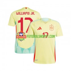 Camisola Homem Espanha WILLIAMS JR 17 Alternativa Equipamento Euro 2024 Manga Curta