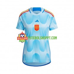 Camisola Mulher Espanha Alternativa Equipamento Mundial 2022 Manga Curta