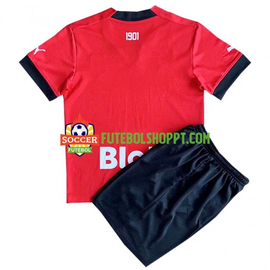 Camisola Júnior Stade Rennais Principais Equipamento 2022-2023 Manga Curta