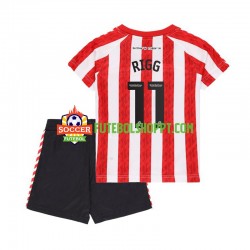 Camisola Júnior Sunderland Chris Rigg 11 Principais Equipamento 2024-2025 Manga Curta