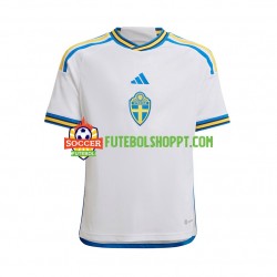 Camisola Homem Suécia Alternativa Equipamento 2022-2023 Manga Curta