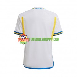 Camisola Homem Suécia Alternativa Equipamento 2022-2023 Manga Curta