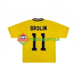 Camisola Homem Suécia Brolin 11 Retro Principais Equipamento 1994 Manga Curta