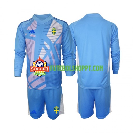 Camisola Júnior Suécia Guarda-redes Alternativa Equipamento 2024 Manga Comprida