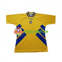 Camisola Homem Suécia Retro Principais Equipamento 1994 Manga Curta