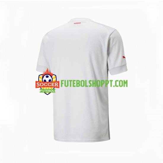 Camisola Homem Suíça Alternativa Equipamento Mundial 2022 Manga Curta