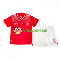 Camisola Júnior Suíça Principais Equipamento Mundial 2022 Manga Curta