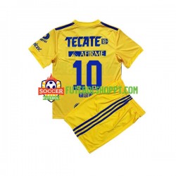 Camisola Júnior Tigres UANL Andre-Pierre Gignac 10 Principais Equipamento 2022-2023 Manga Curta