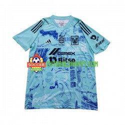 Camisola Homem Tigres UANL Earth Day Guarda-redes Principais Equipamento 2023-2024 Manga Curta
