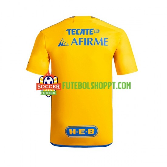 Camisola Homem Tigres UANL Principais Equipamento 2023-2024 Manga Curta