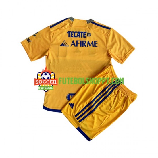 Camisola Júnior Tigres UANL Principais Equipamento 2023-2024 Manga Curta