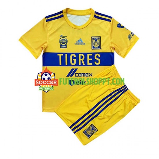 Camisola Júnior Tigres UANL Principais Equipamento 2022-2023 Manga Curta