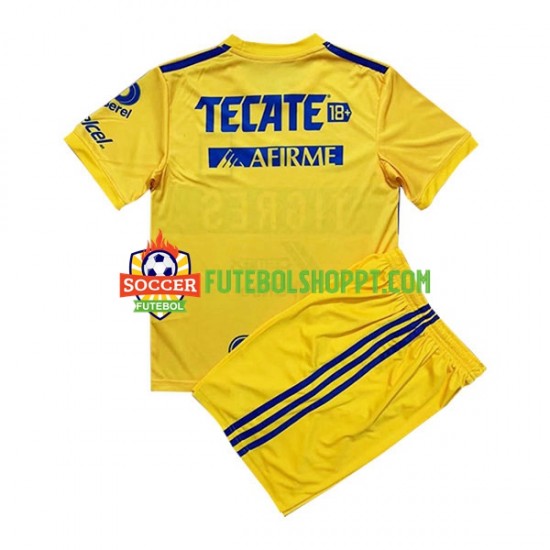 Camisola Júnior Tigres UANL Principais Equipamento 2022-2023 Manga Curta