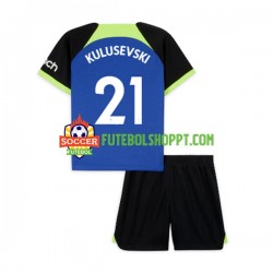 Camisola Júnior Tottenham Hotspur Dejan Kulusevski 21 Alternativa Equipamento 2022-2023 Manga Curta Camisola Júnior Tottenham Hotspur Dejan Kulusevski 21 Alternativa Equipamento 2022-2023 Manga Curta