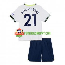 Camisola Júnior Tottenham Hotspur Dejan Kulusevski 21 Principais Equipamento 2022-2023 Manga Curta Camisola Júnior Tottenham Hotspur Dejan Kulusevski 21 Principais Equipamento 2022-2023 Manga Curta