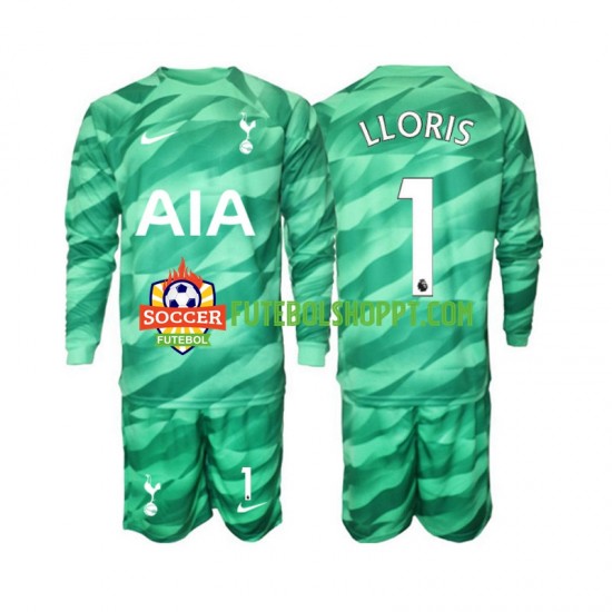 Camisola Júnior Tottenham Hotspur Hugo Lloris 1 Guarda-redes Terceiro Equipamento 2023-2024 Manga Comprida
