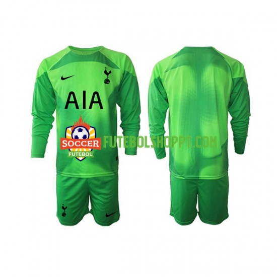 Camisola Júnior Tottenham Hotspur Guarda-redes Alternativa Equipamento 2022-2023 Manga Comprida