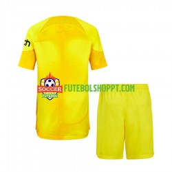 Camisola Júnior Tottenham Hotspur Guarda-redes Principais Equipamento 2022-2023 Manga Curta